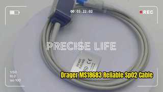 สายเคเบิล Drager MS18683 SpO2 การตรวจสอบผู้ป่วยที่เชื่อถือได้