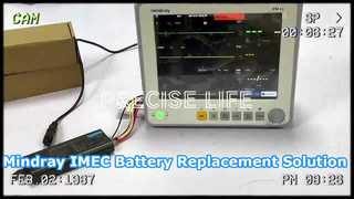 การเปลี่ยนแบตเตอรี่จอภาพ Mindray IMEC LI23S002A