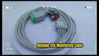 สายเคเบิล ECG Trunk ที่เชื่อถือได้สำหรับจอภาพผู้ป่วย