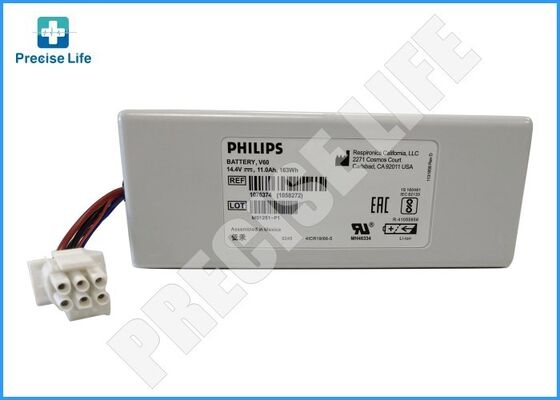 แบตเตอรี่เครื่องช่วยหายใจ PH 989805626941 V60 แบตเตอรี่ Respironics V60 PH 1076374